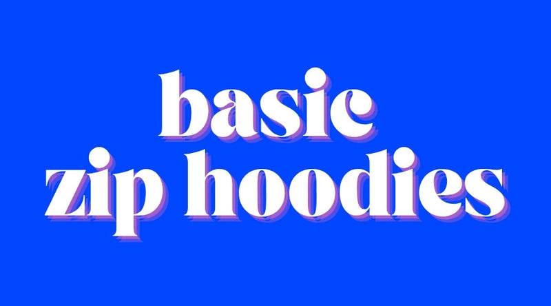 L3 M BASIC ZIP HOODIES