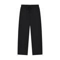STRAIGHT-LEG SWEATPANTS UNISEX - BLACK