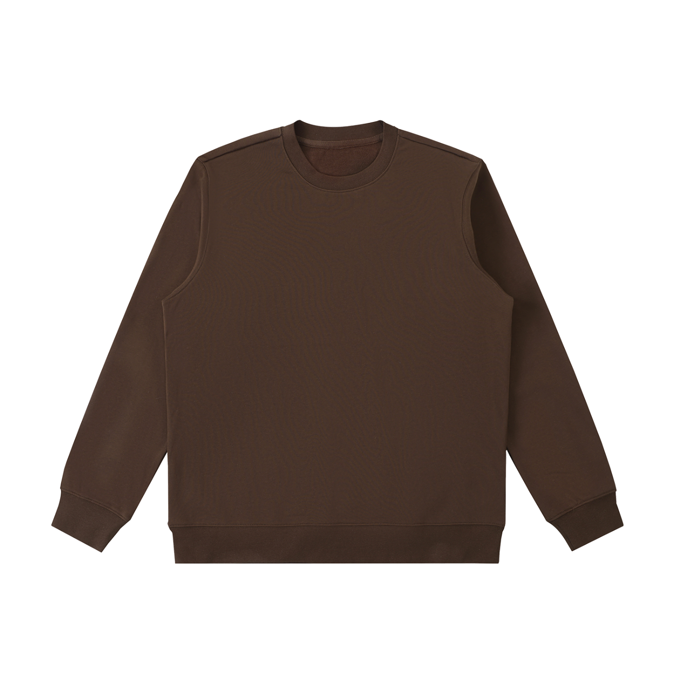 BASIC ESSENTIAL HEAVYWEIGHT CREWNECK  SWEATSHIRT COFFEE