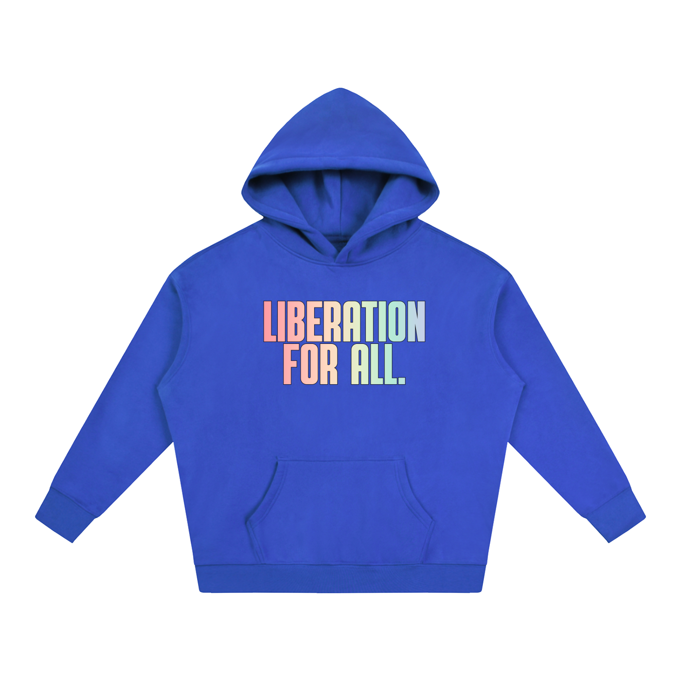 PRIDE OVERSIZED PREMIUM FLEECED HOODIE - LIBERATION FOR ALL