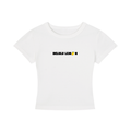 WOMEN`S CROPPED T-SHIRT - DELULU LEMON