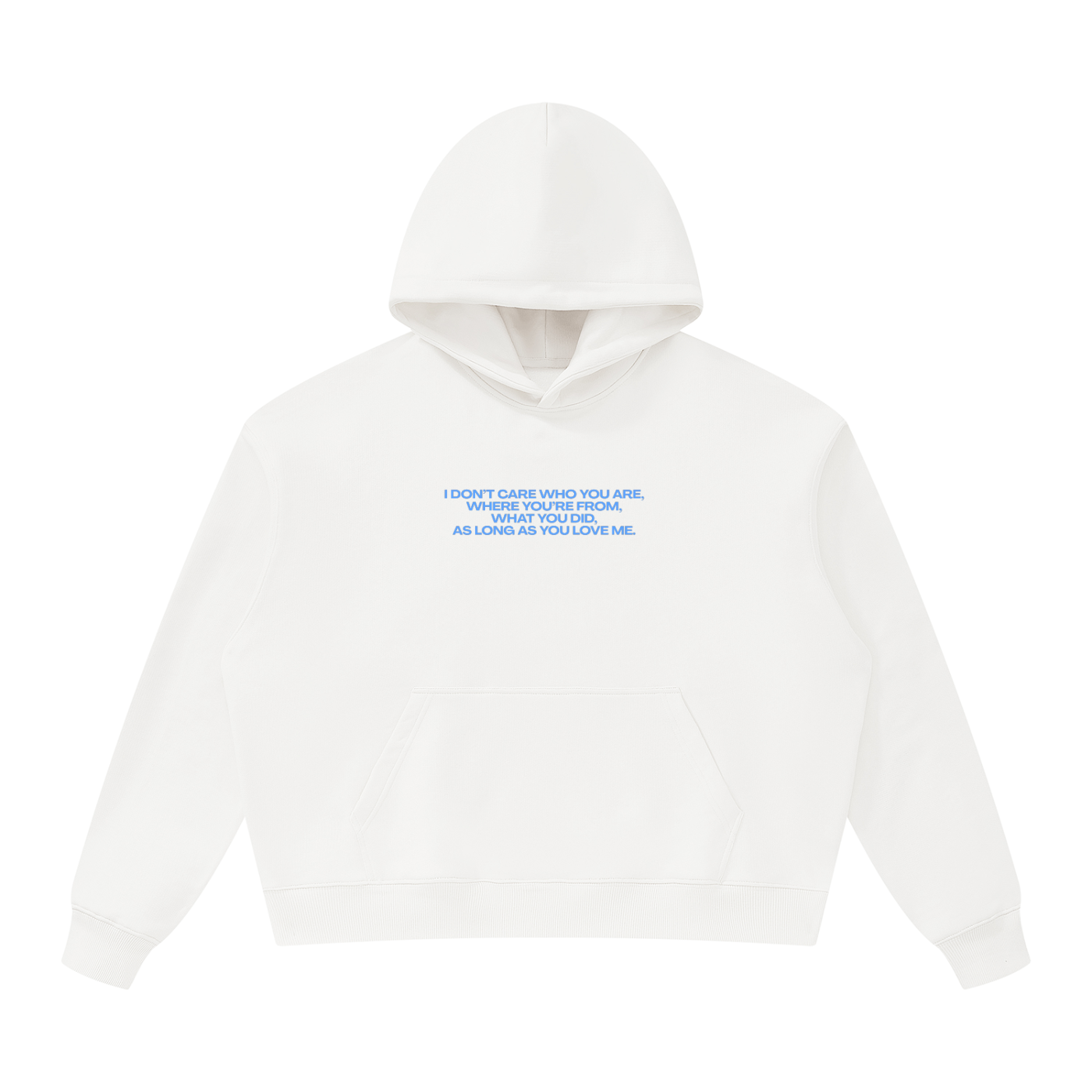 UNISEX OVERSIZED HEAVYWEIGHT HOODIE - HOMECOMING DÜSSELDORF - AS LONG AS YOU LOVE ME