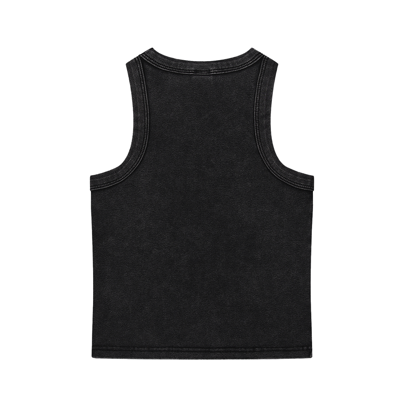 SNOW WASHED TANK TOP BLACK - PARIS GOOD FOR ADULTERY.