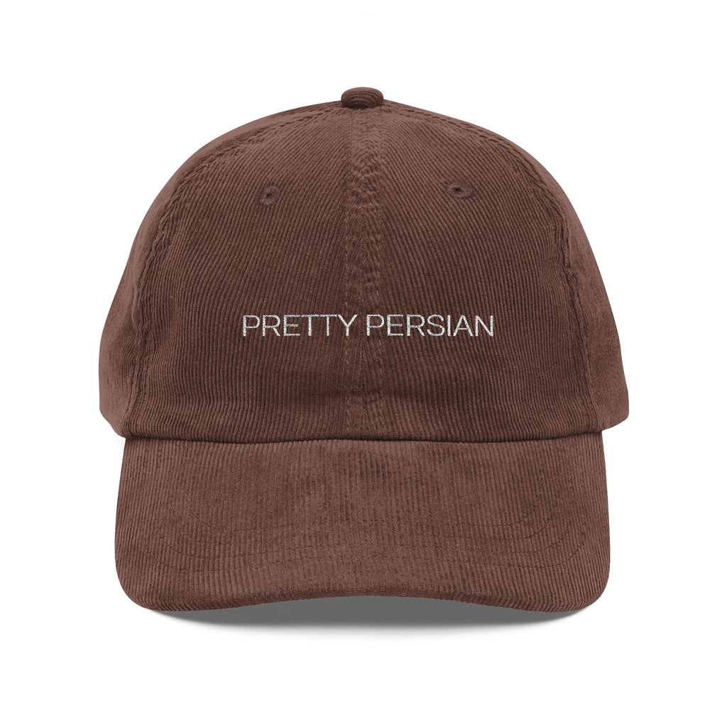 01 Statement Embroidered Corduroy Cap