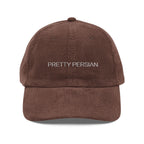 01 Statement Embroidered Corduroy Cap