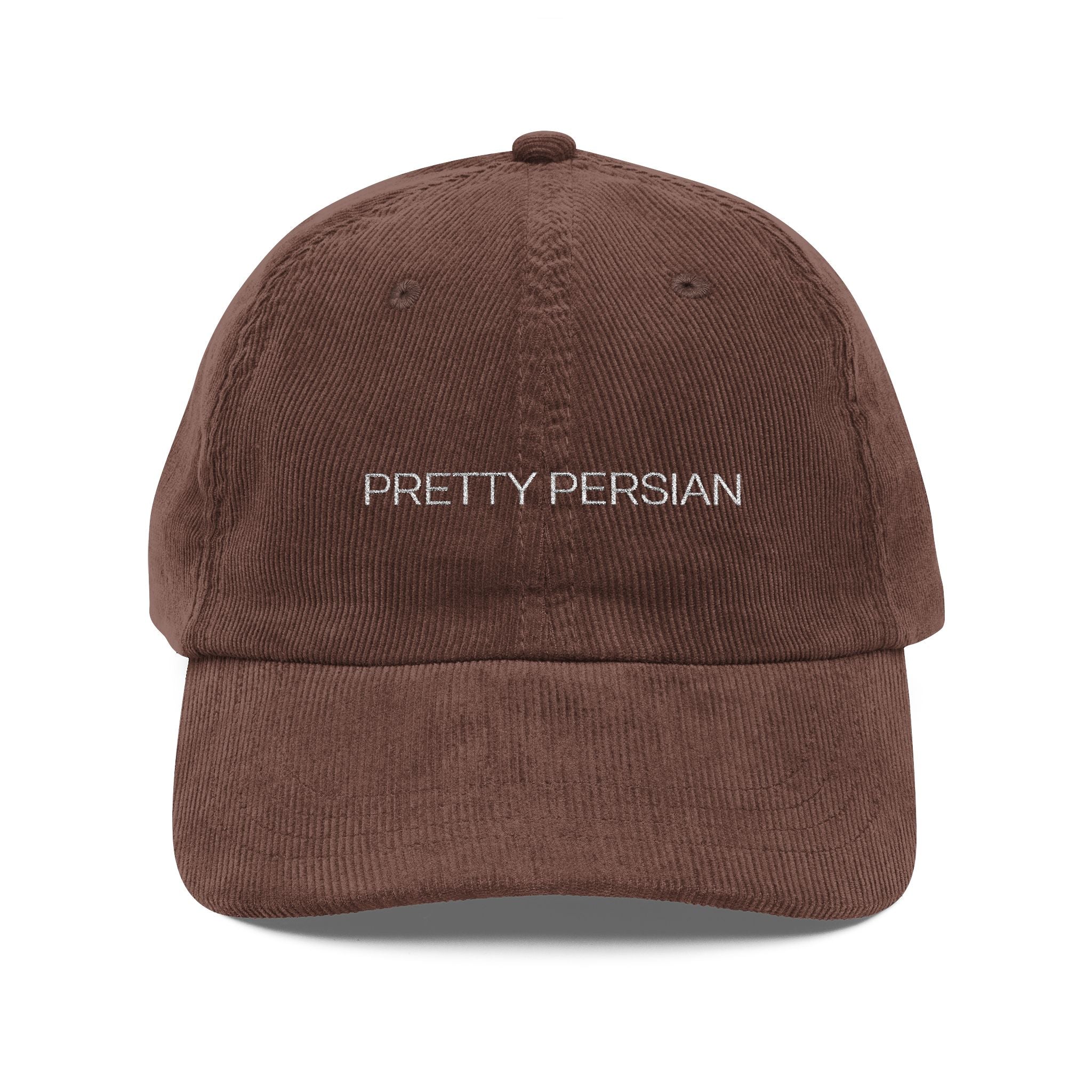 01 Statement Embroidered Corduroy Cap
