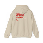 02 QUITTERS CLUB HOODIE BEIGE/RED
