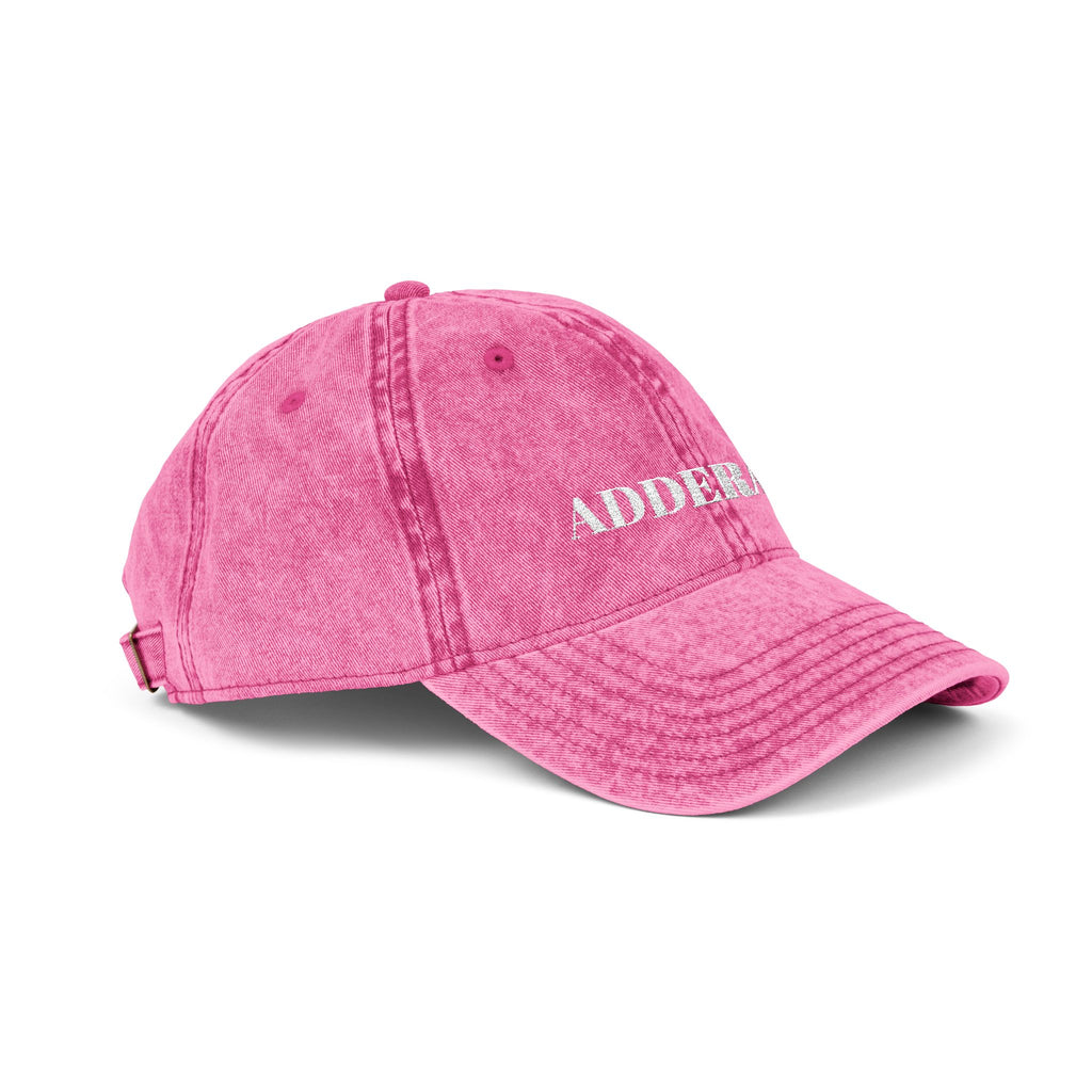 02 VINTAGE EMBROIDERED CAP - ADDERALL