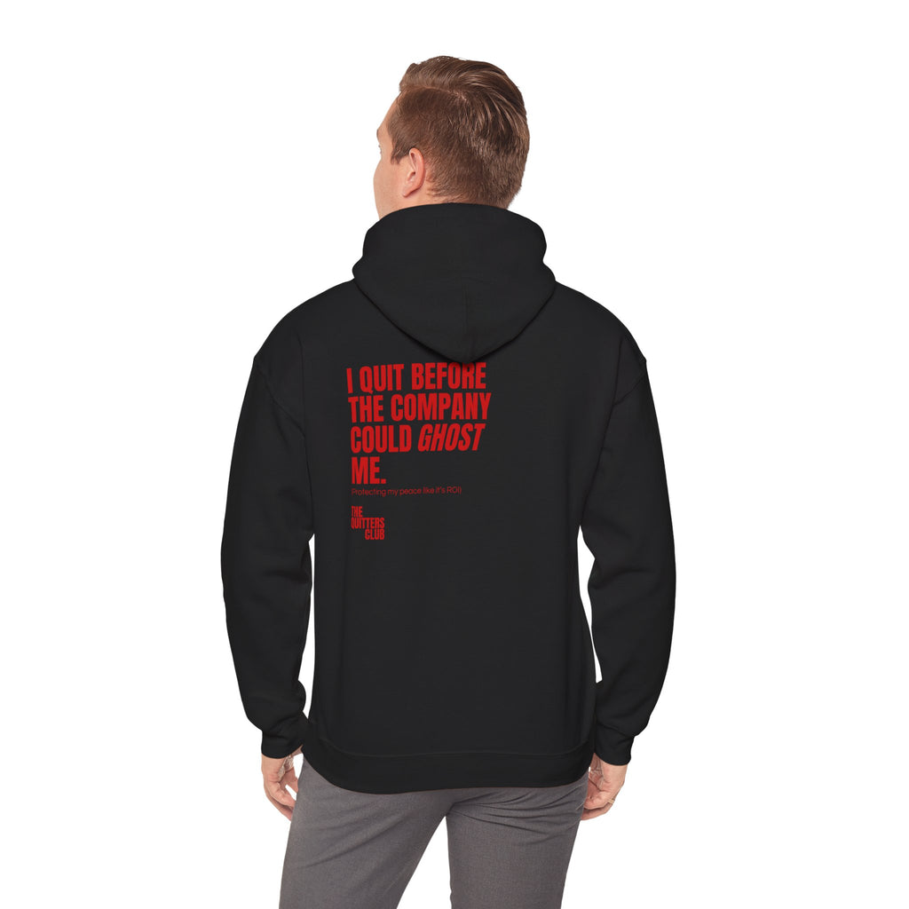 06 QUITTERS CLUB HOODIE BLACK/RED