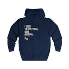 05 QUITTERS CLUB FULL-ZIP HOODIE NAVY/BEIGE