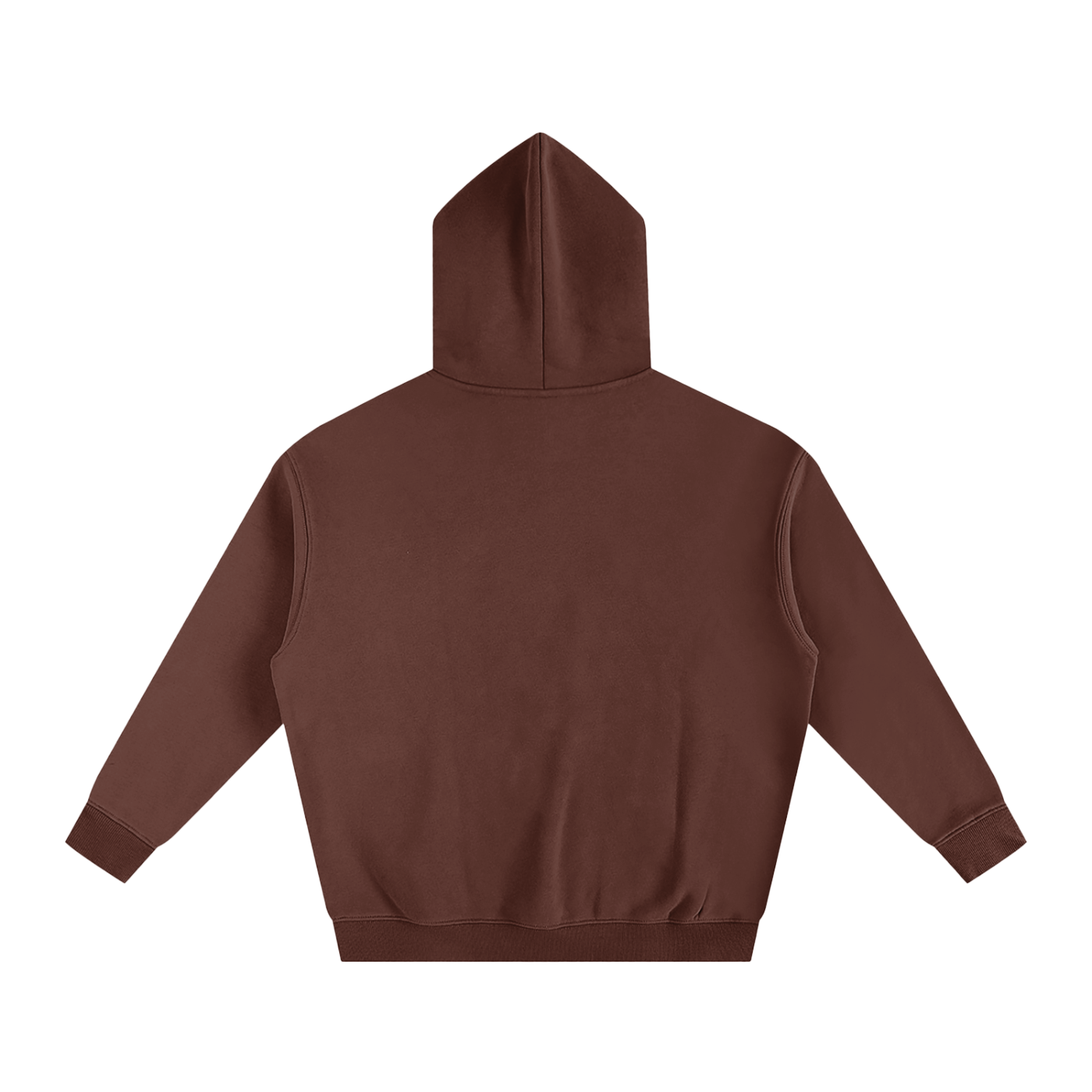 BASIC ESSENTIAL FLEECE HOODIE COFFEE