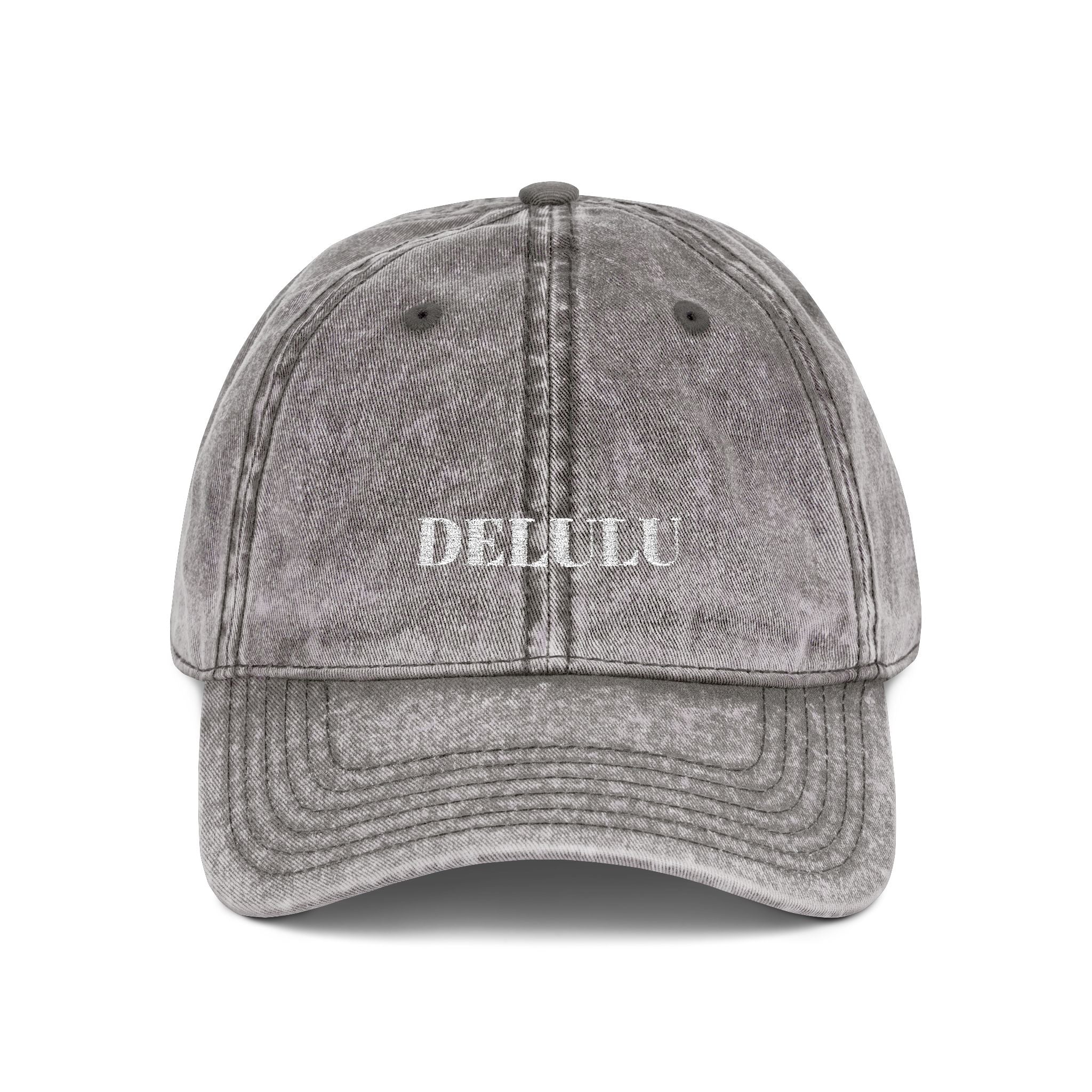 01 VINTAGE EMBROIDERED CAP - DELULU