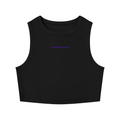 MAIN CHARACTER TIGHT CREWNECK CROP TANK TOP -  PROTECTING MY INNER PEACE