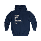 10 QUITTERS CLUB FULL-ZIP HOODIE NAVY/BEIGE