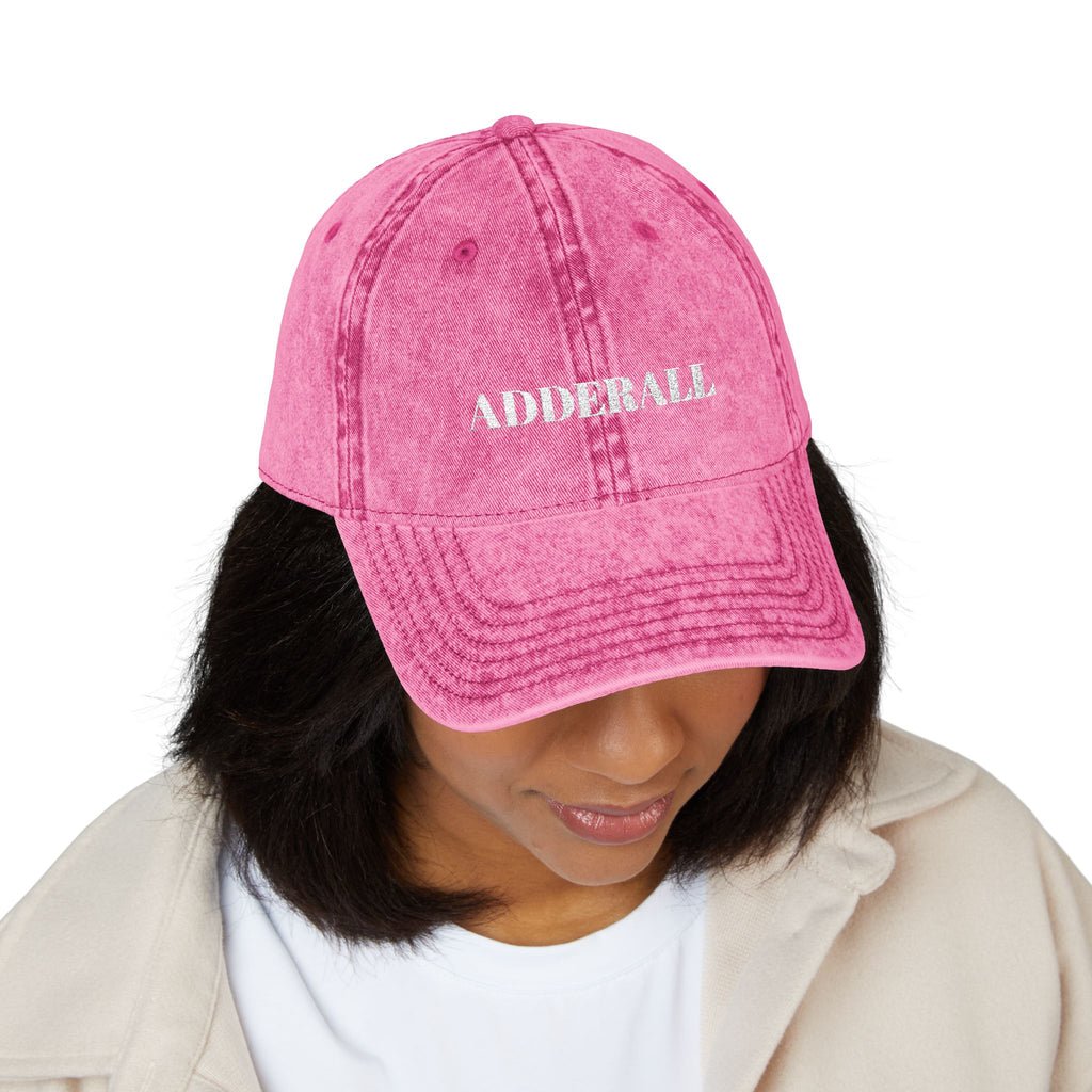 02 VINTAGE EMBROIDERED CAP - ADDERALL