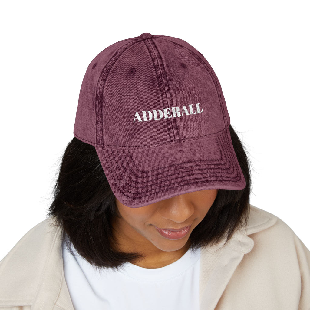 VINTAGE EMBROIDERED CAP - ADDERALL