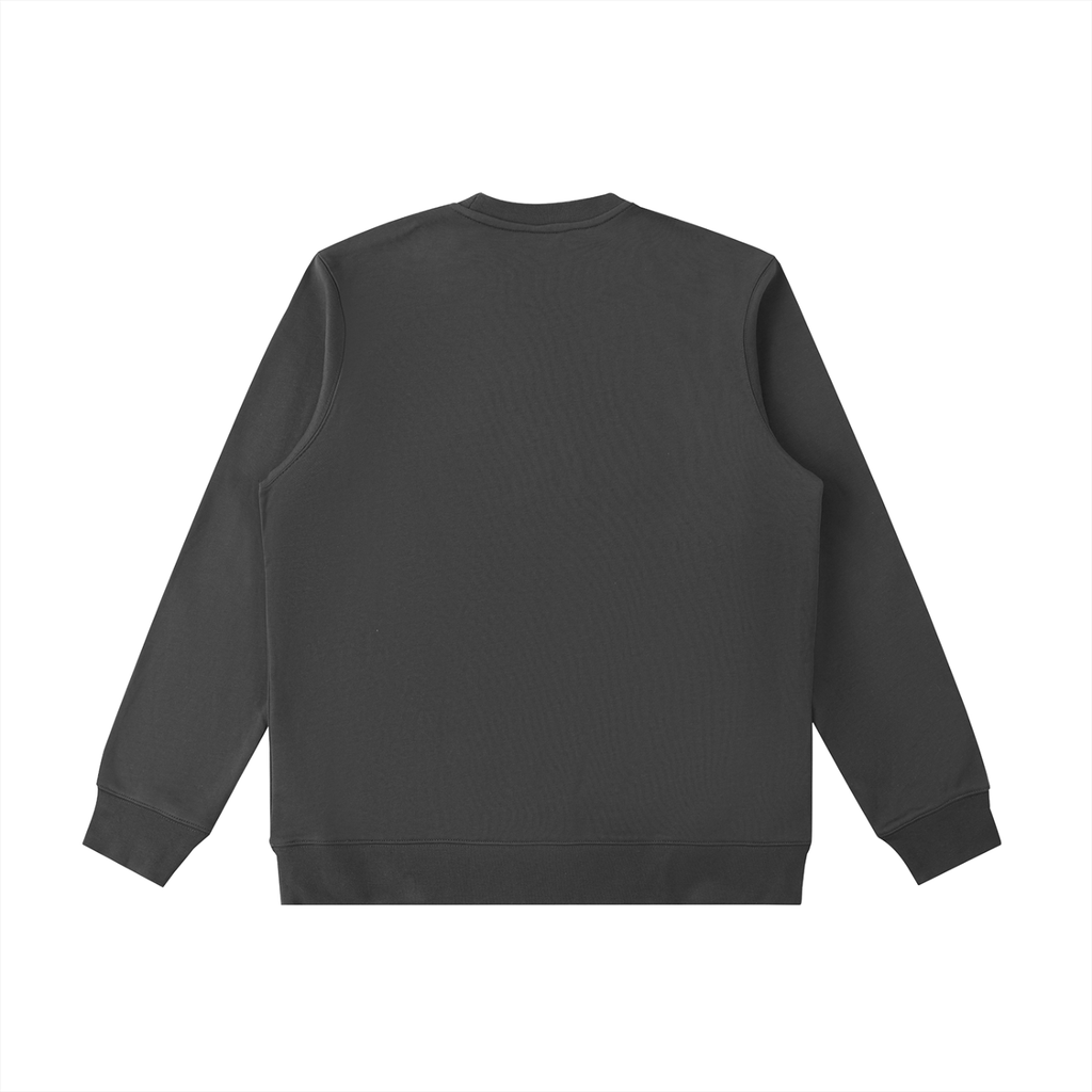 BASIC ESSENTIAL HEAVYWEIGHT CREWNECK SWEATSHIRT DARK GREY