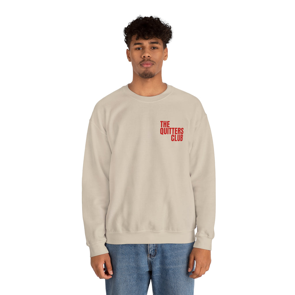 04 QUITTERS CLUB CREWNECK SWEATER - HR
