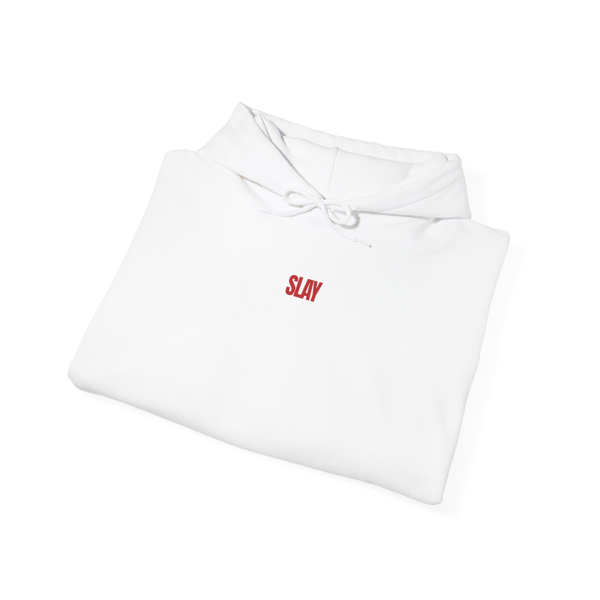 STATEMENT HOODIE -SLAY WHITE/RED