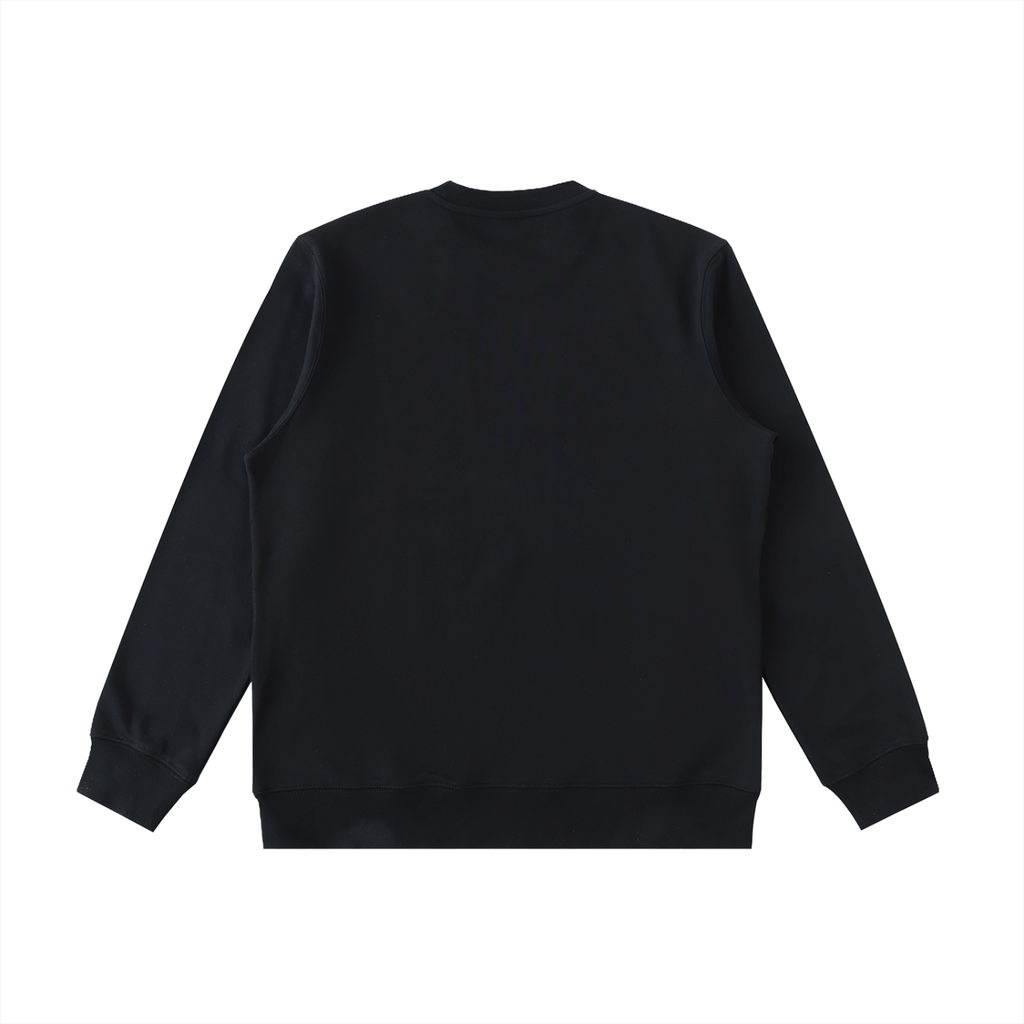 BASIC ESSENTIAL HEAVYWEIGHT CREWNECK SWEATSHIRT BLACK