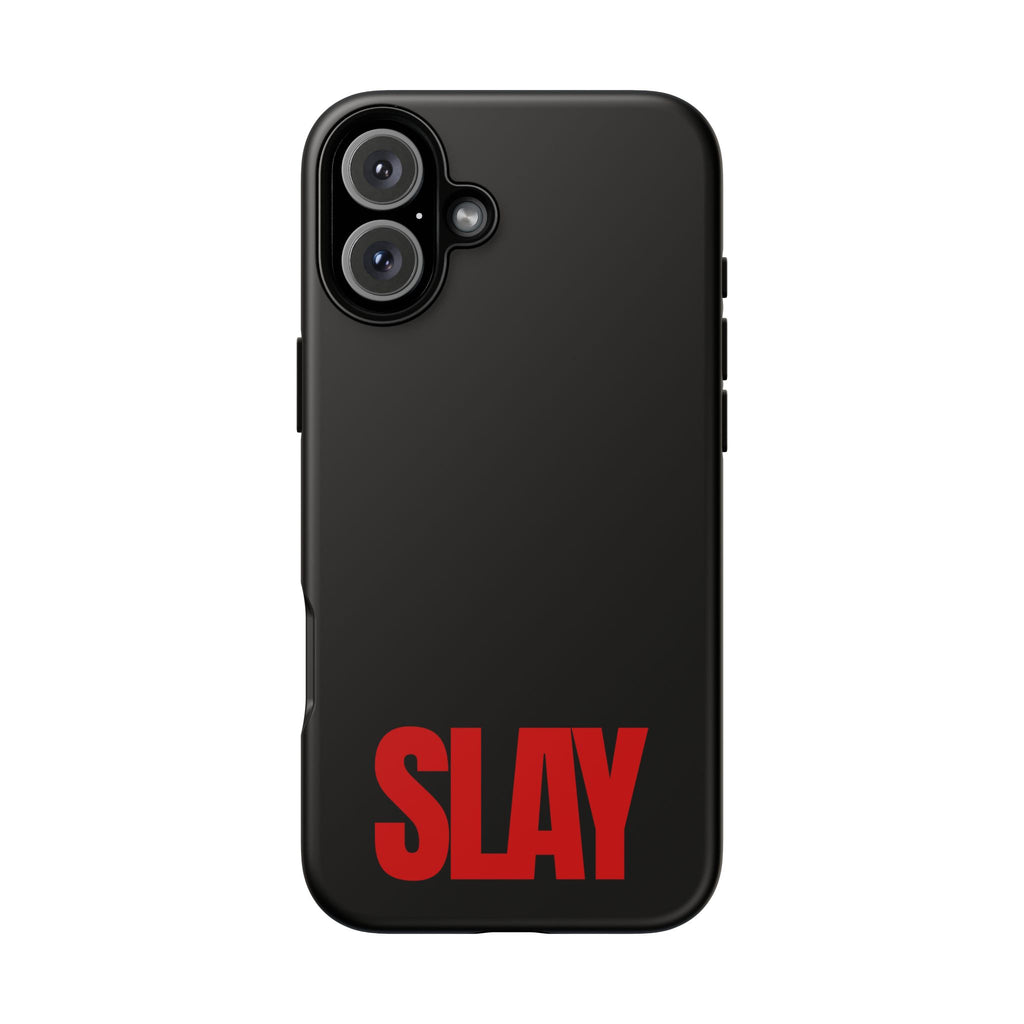 IPHONE CASE (15 - 17) - SLAY (BLACK&RED)