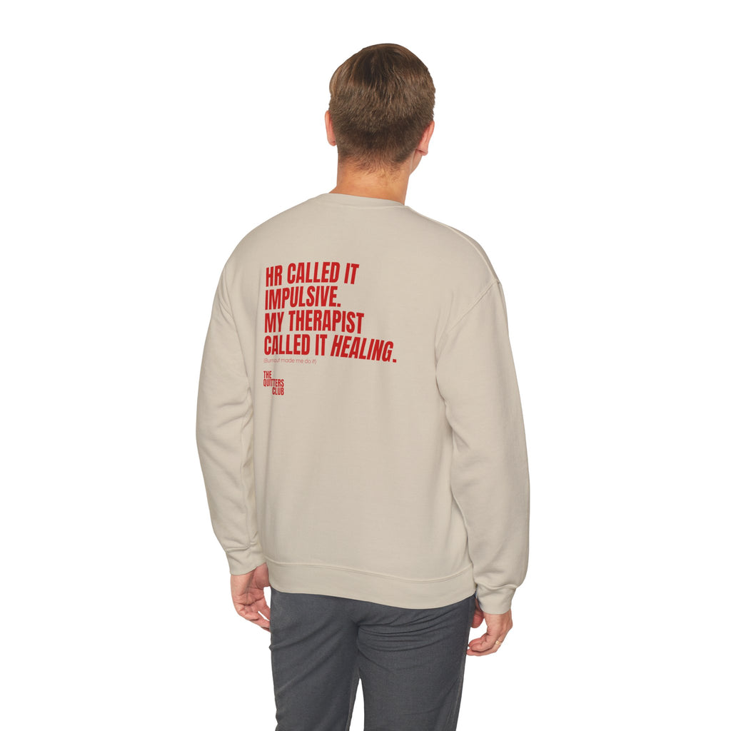 04 QUITTERS CLUB CREWNECK SWEATER - HR