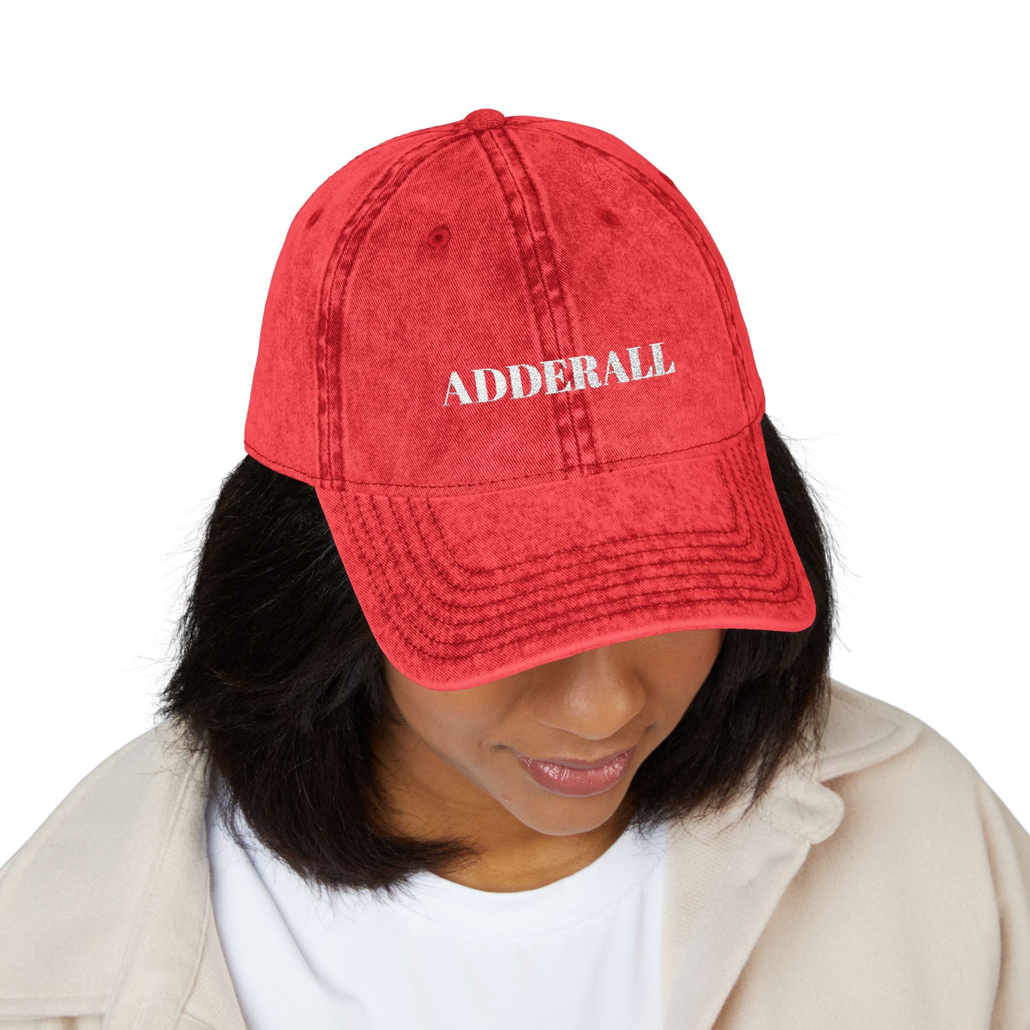 02 VINTAGE EMBROIDERED CAP - ADDERALL