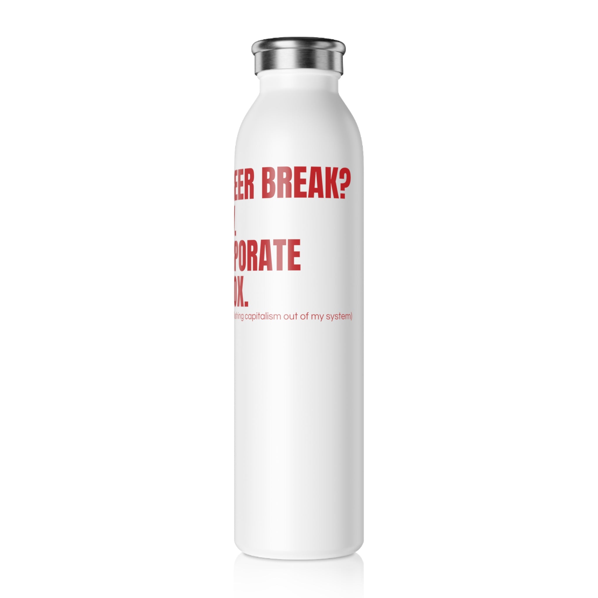 QUITTERS CLUB SLIM WATER BOTTLE 20oz - DETOX