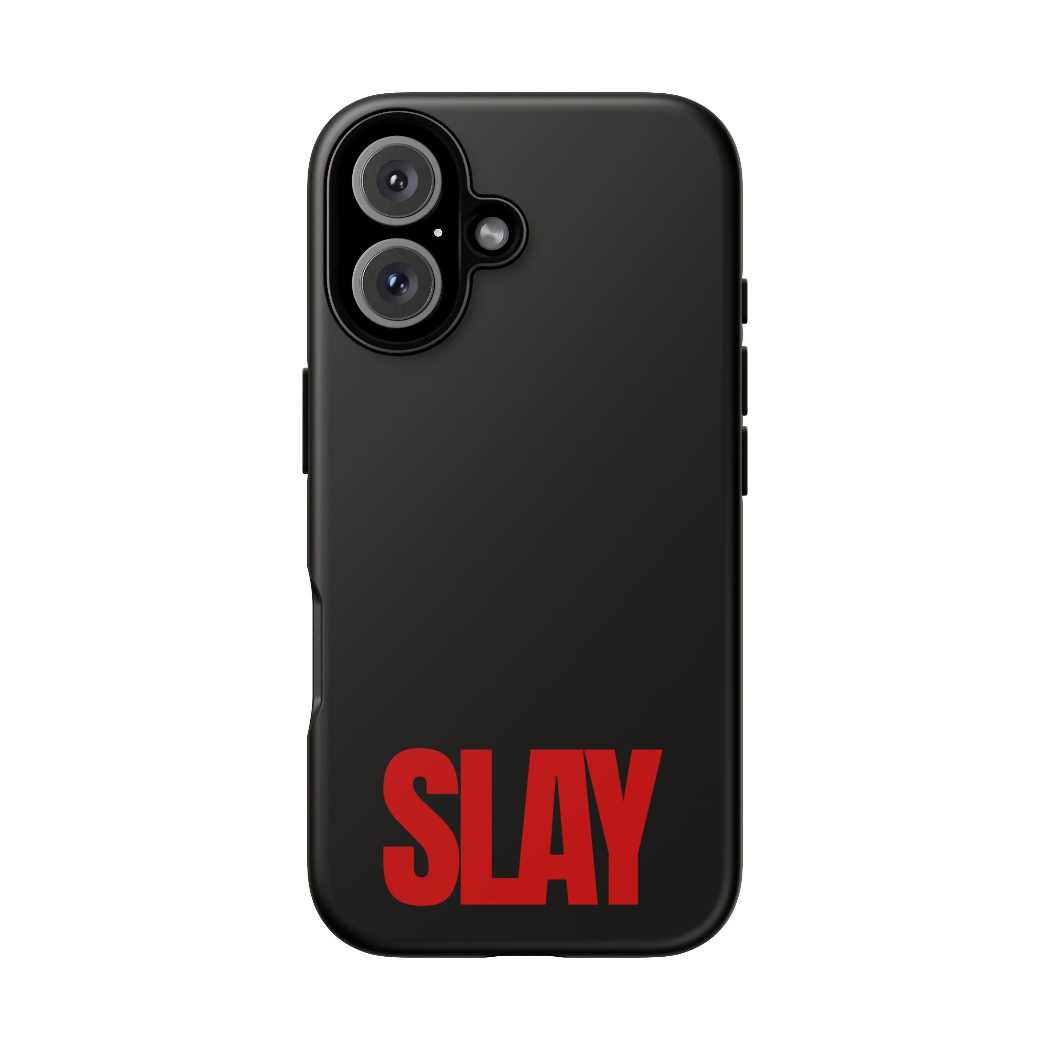 IPHONE CASE (15 - 17) - SLAY (BLACK&RED)
