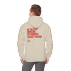 04 QUITTERS CLUB HOODIE BEIGE/RED