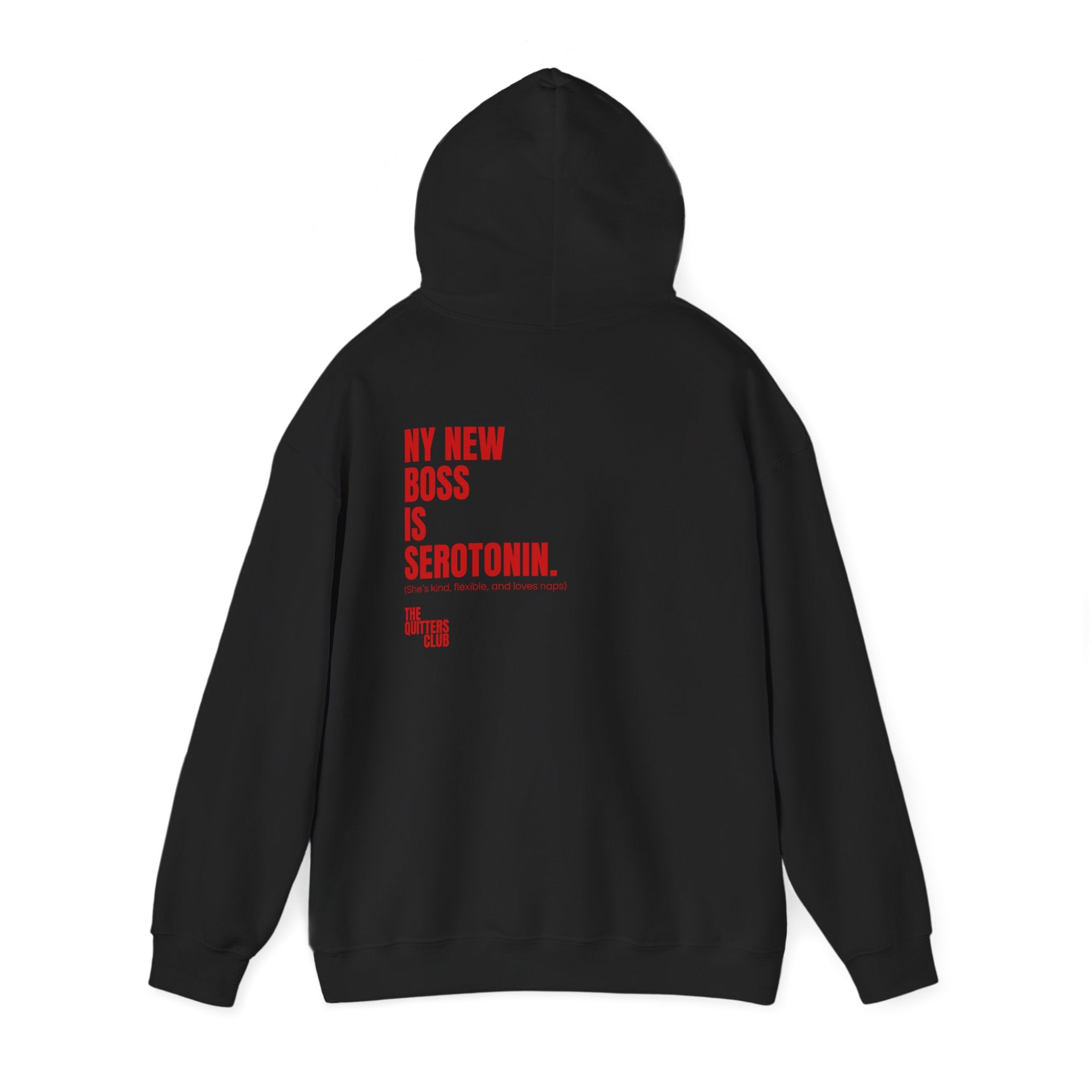 10 QUITTERS CLUB HOODIE BLACK/RED