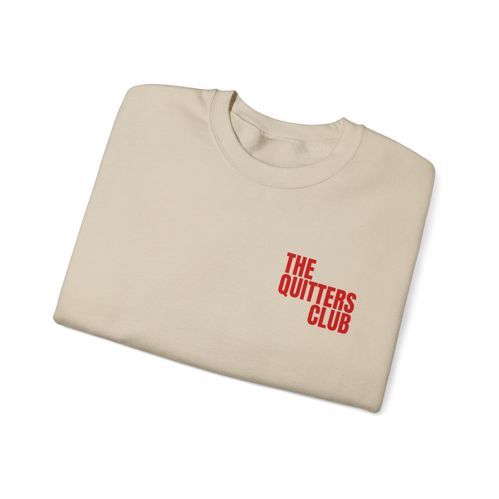 02 QUITTERS CLUB CREWNECK SWEATER - OUT OF OFFICE