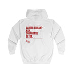 07 QUITTERS CLUB FULL-ZIP HOODIE WHITE/RED
