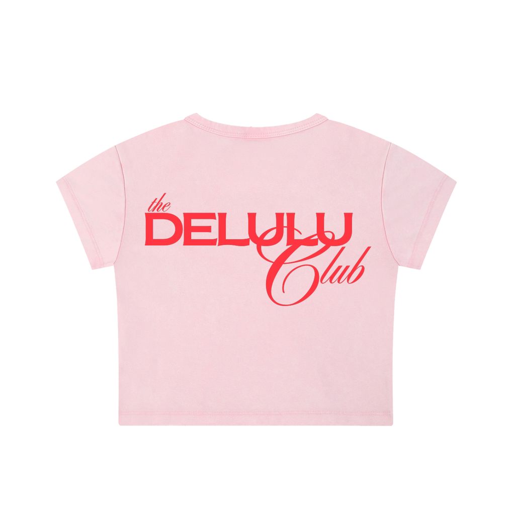 SNOW WASHED CROP TOP - DELULU CLUB