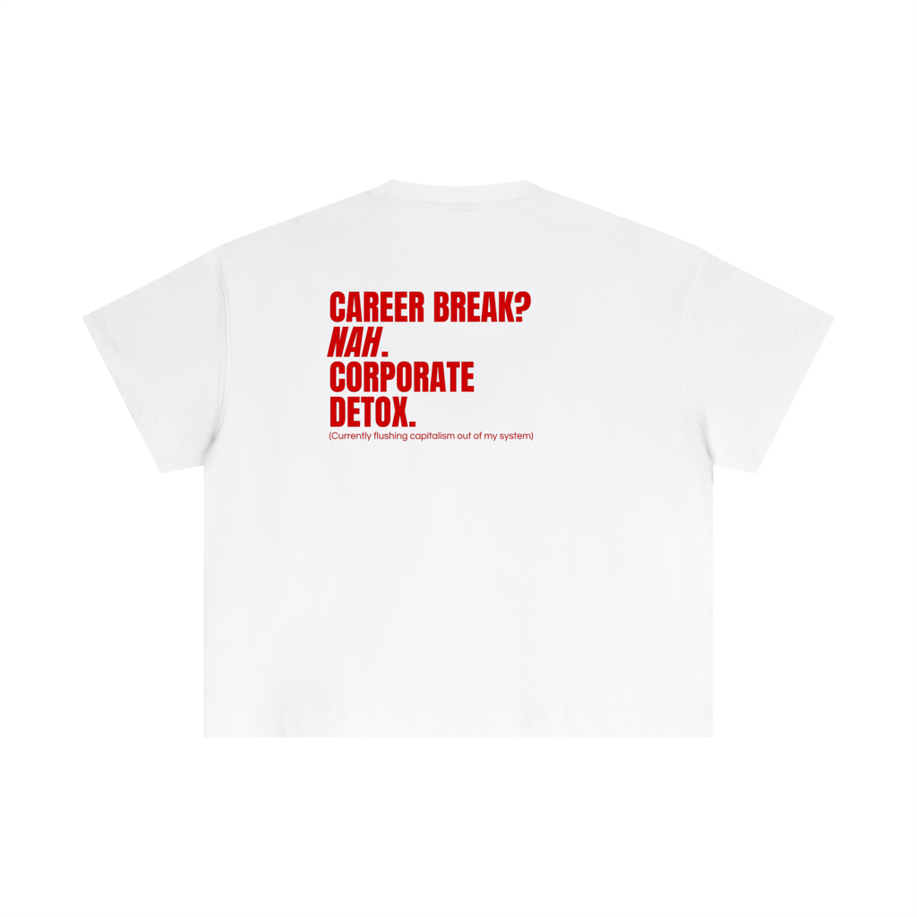 QUITTERS CLUB ESSENTIAL COTTON BOXY T-SHIRT - CORPORATE DETOX