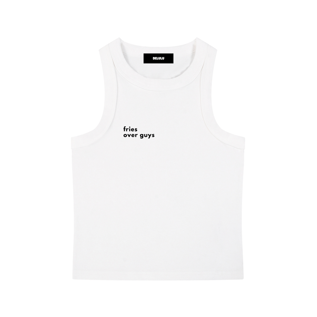 SNOW WASHED TANK TOP FRIES OVER GUYS