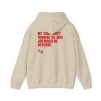 03 QUITTERS CLUB HOODIE BEIGE/RED