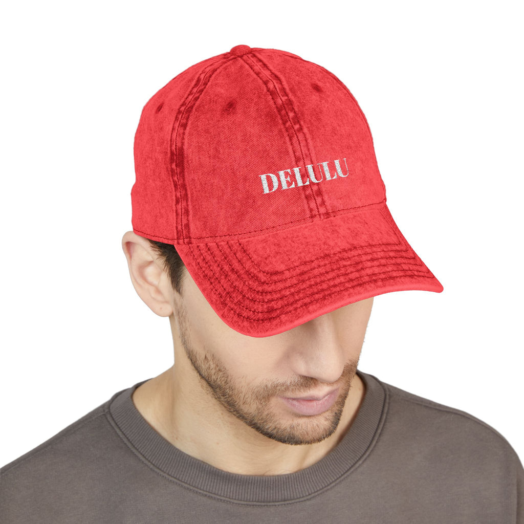 01 VINTAGE EMBROIDERED CAP - DELULU
