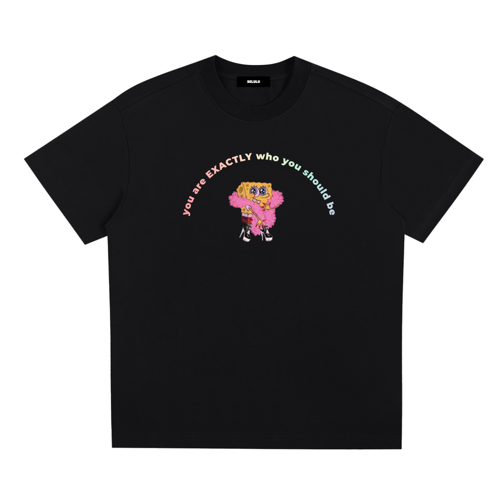 PRIDE LOOSE FIT UNISEX T-SHIRT - YOU ARE EXACTLY WHO YOU SHOULD BE