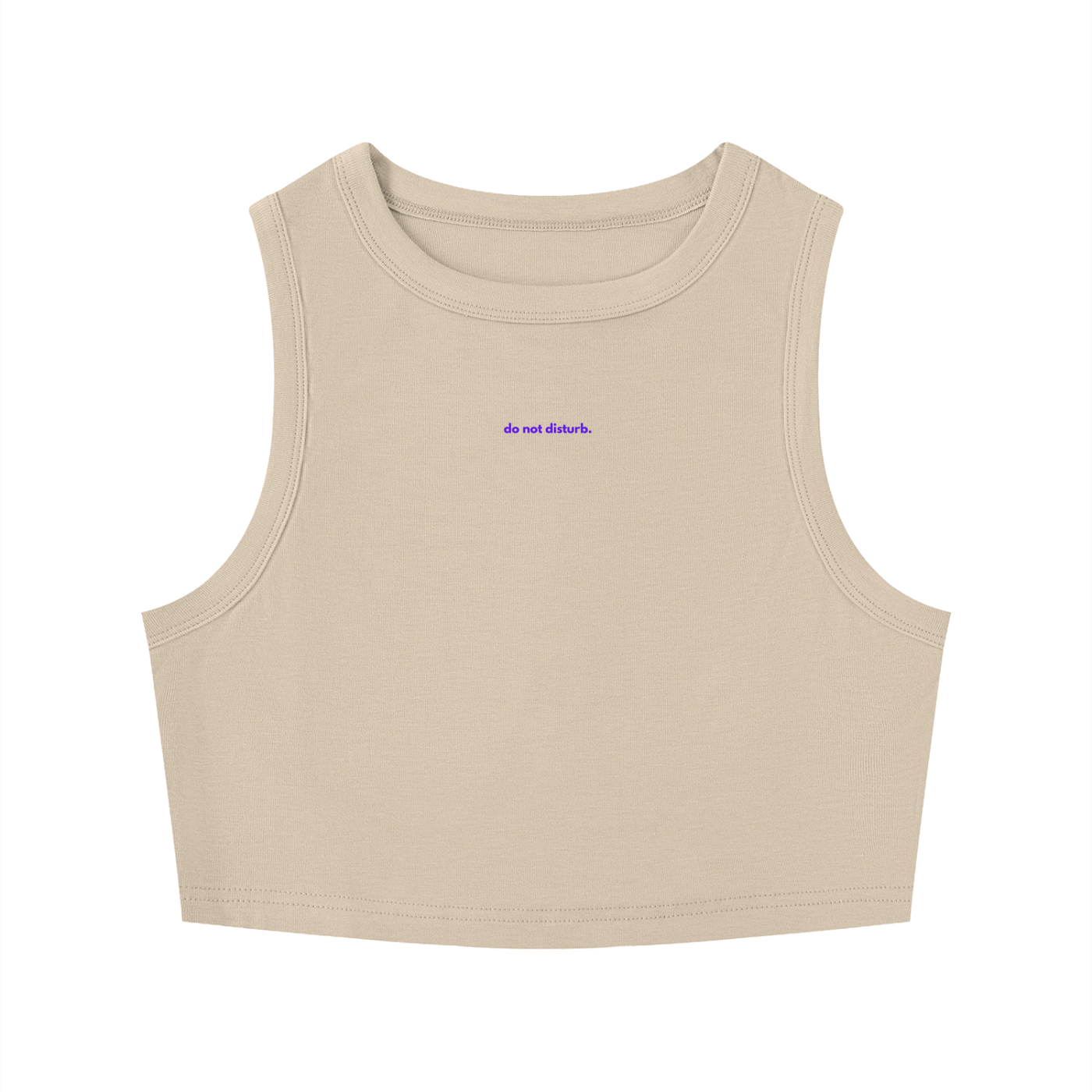MAIN CHARACTER TIGHT CREWNECK CROP TANK TOP -  DO NOT DISTURB.