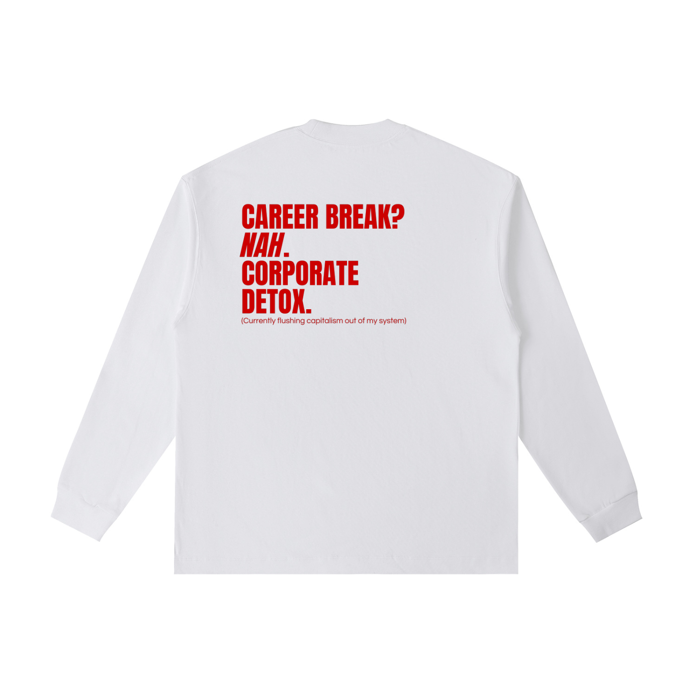 QUITTERS CLUB LONG SLEEVE T-SHIRT - CORPORATE DETOX