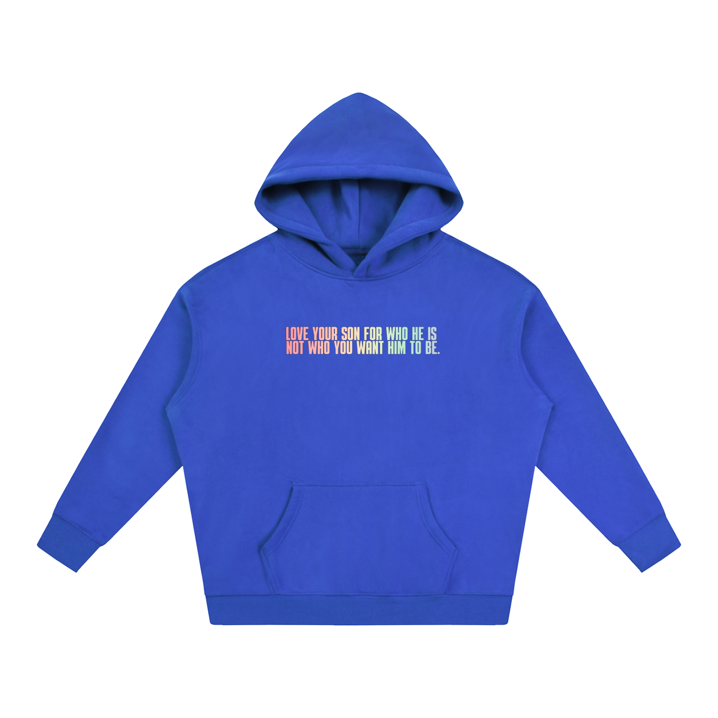 PRIDE OVERSIZED PREMIUM FLEECED HOODIE - LOVE YOUR SON