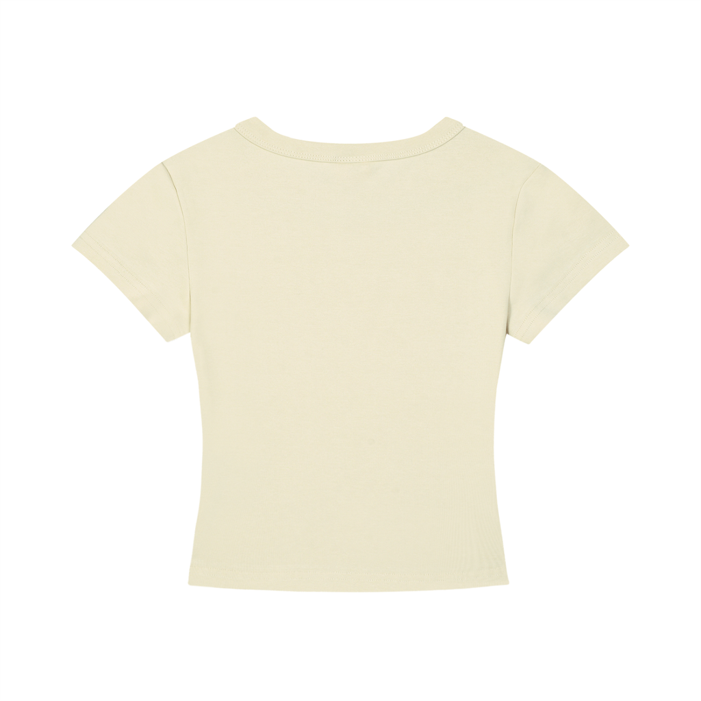 WOMEN`S CROPPED T-SHIRT - MORE PIZZA LESS DRAMA