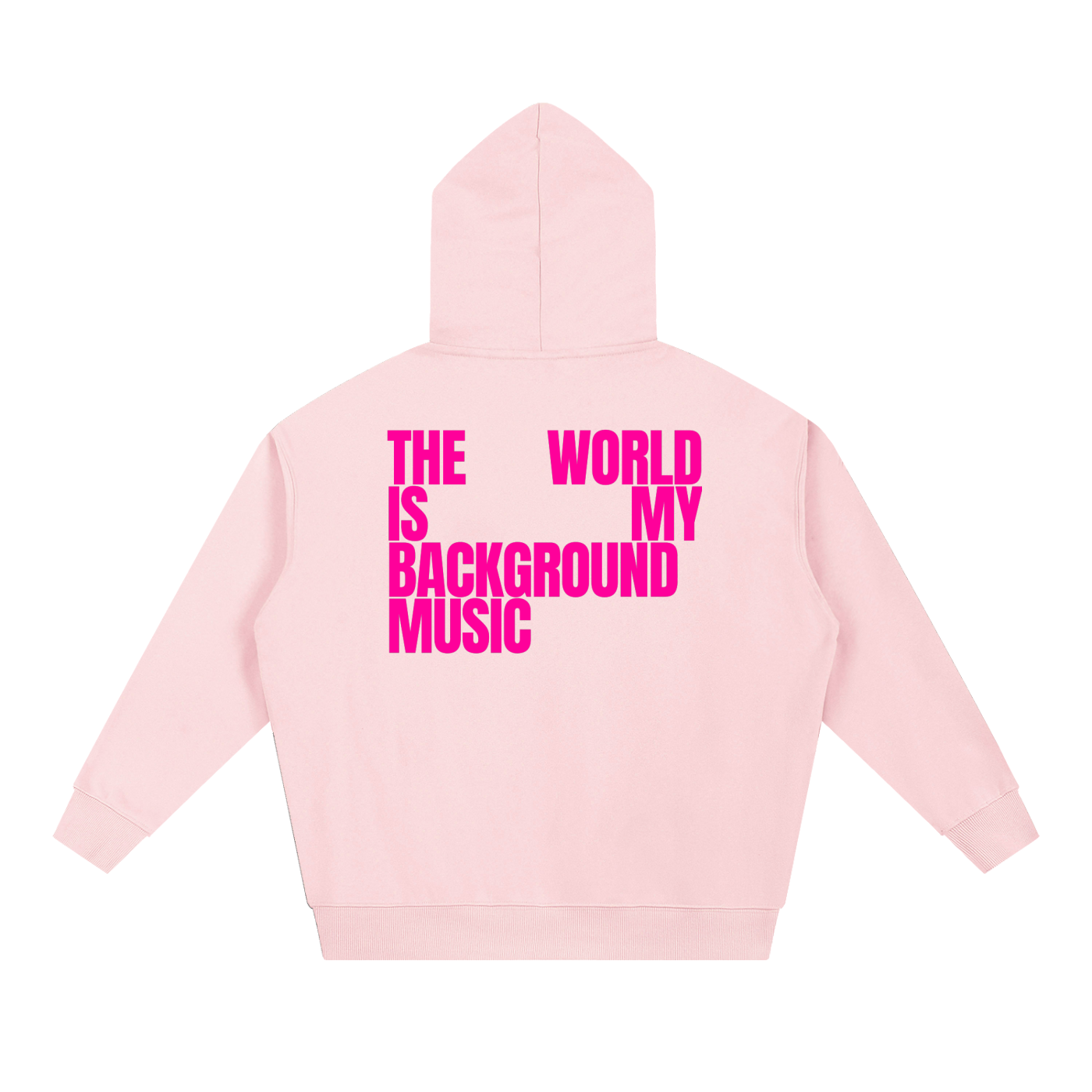MAIN CHARACTER VIBE HOODIE - THE WORLD IS MY BACKGROUND MUSIC