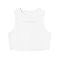 WOMEN'S TIGHT CREWNECK CROP TANK TOP - HOMECOMING DÜSSELDORF - SHOW ME THE MEANING OF BEING LONELY