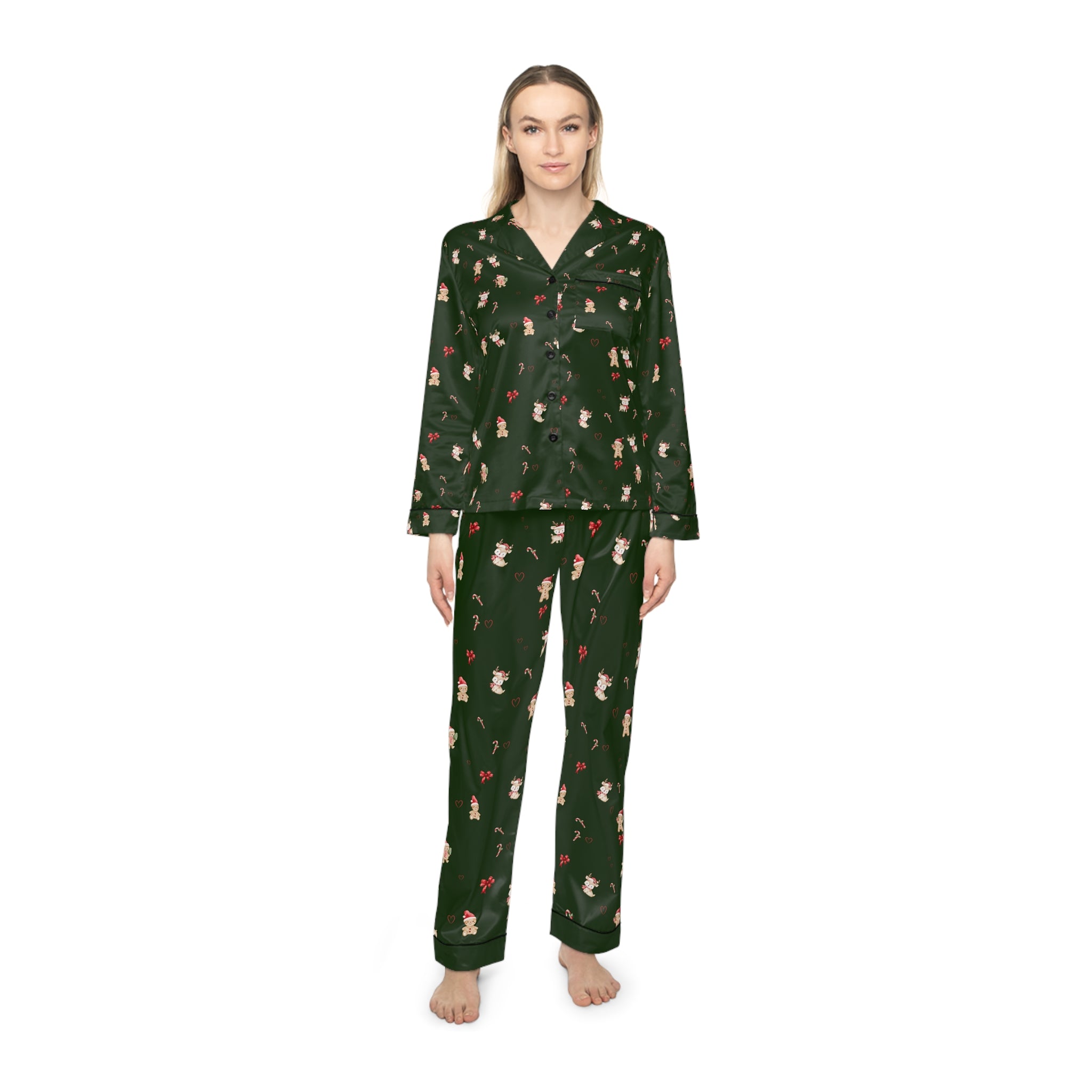 Christmas Satin Pajama Set