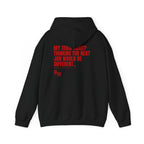 03 QUITTERS CLUB HOODIE BLACK/RED