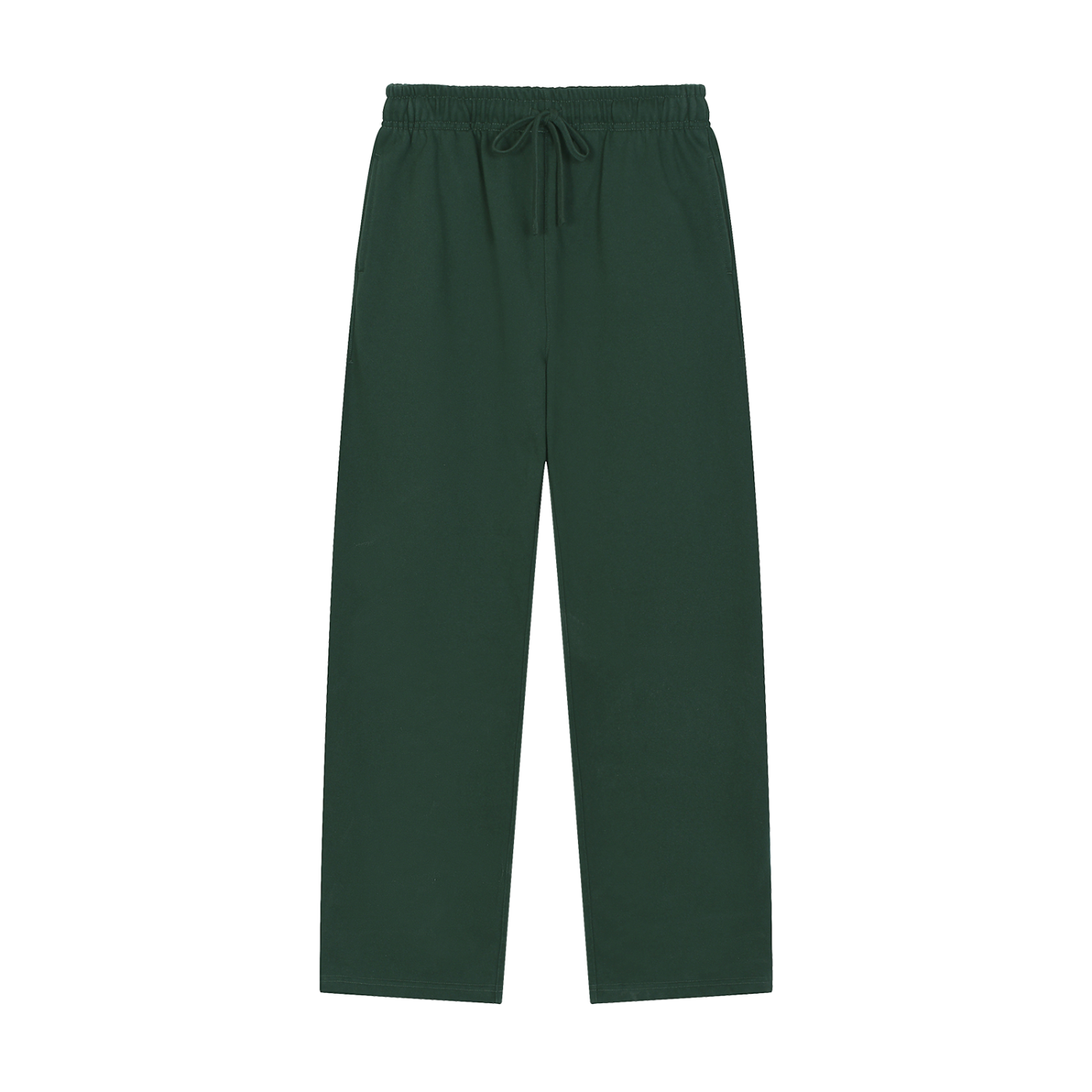 STRAIGHT-LEG SWEATPANTS UNISEX - GREEN