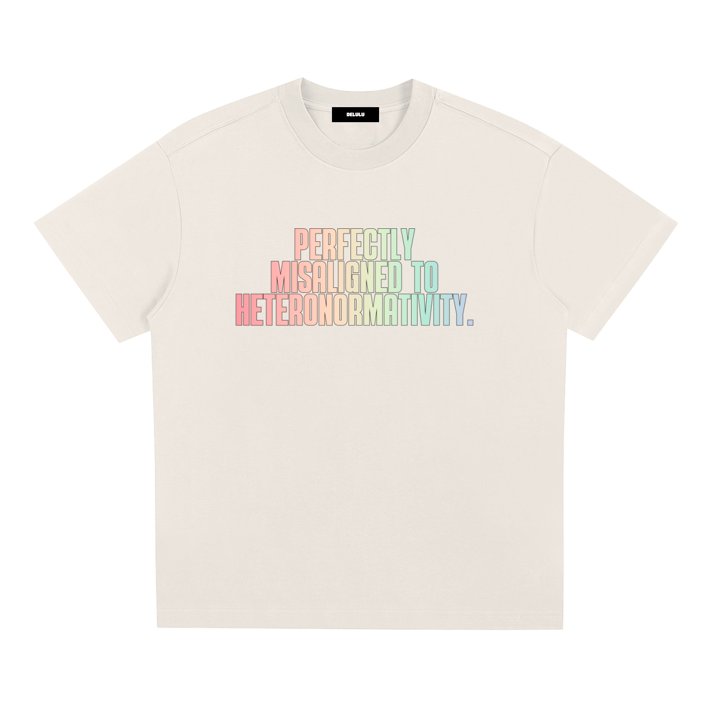 PRIDE LOOSE FIT UNISEX T-SHIRT - PERFECTLY MISALIGNED
