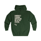 08 QUITTERS CLUB FULL-ZIP HOODIE GREEN/BEIGE